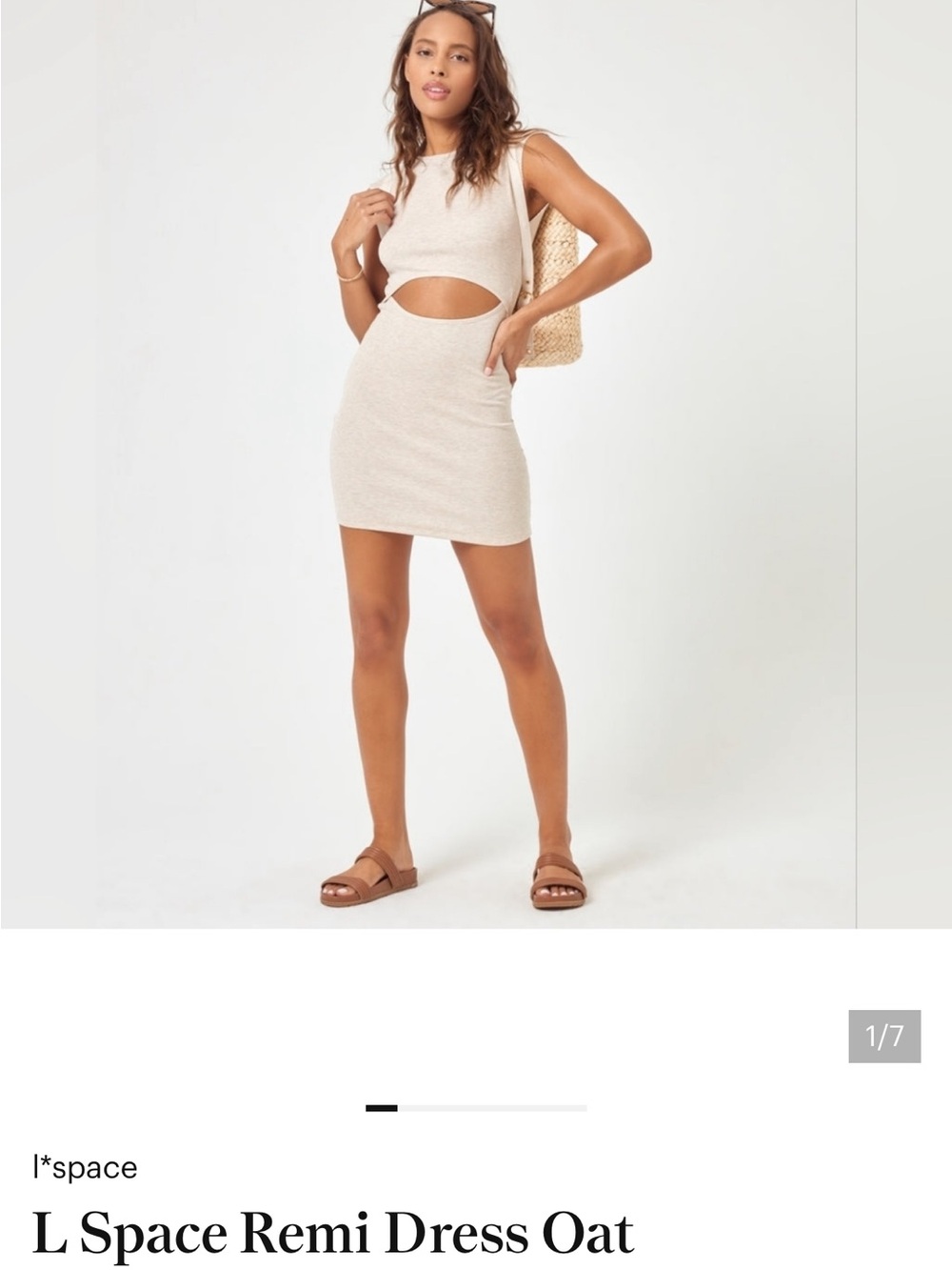 l*space Oat Mini Cutout Skirt